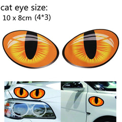 Cat's Eyes Truck Window Decal